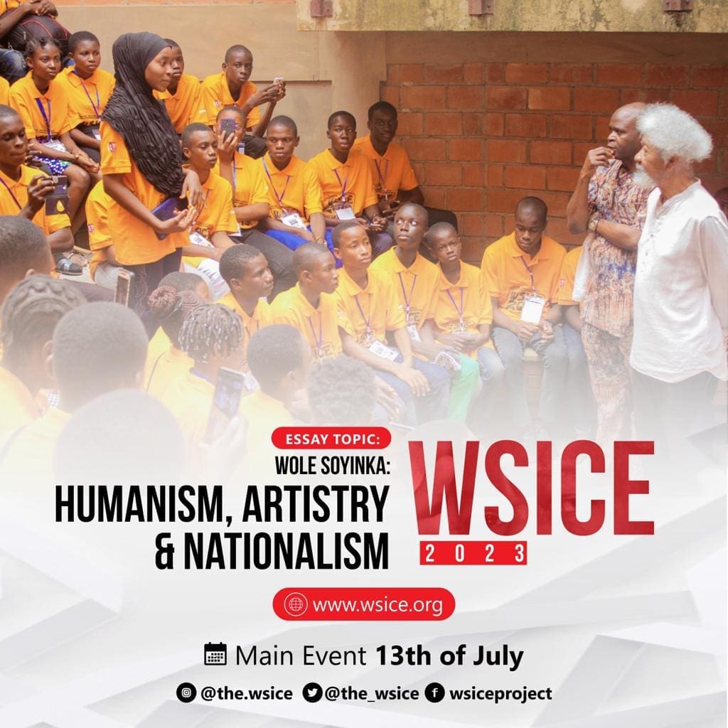 Winners emerge in the 2023 Wole Soyinka International Cultural Exchange Essay competition 1 WSICE 89 YOUTHS WS