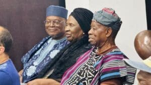 Femi Osofisan Ebun Clark and Tunde Kelani