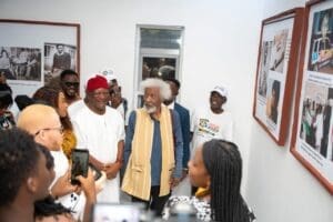 Newton Jibunoh Int’l Convention Centre opens at Nelson Mandela Gardens & Resort in Asaba, June 17 9 Jibunoh and Soyinka during a tour