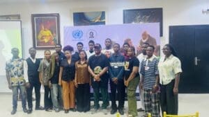 Celebrating the United Nations' Mandela Day with the 'Desert Warrior' 17 Youths with Dr Jibunoh